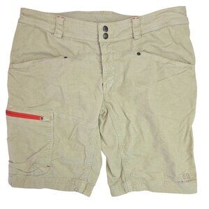 E11 Mens Cargo Style Shorts Large Cotton Blend Beige Comfortable Outdoor Wear